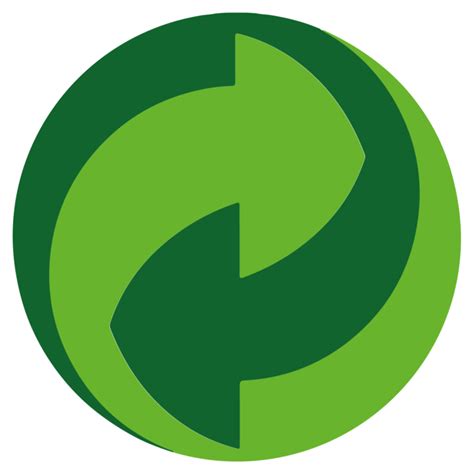 green dot recycling logo