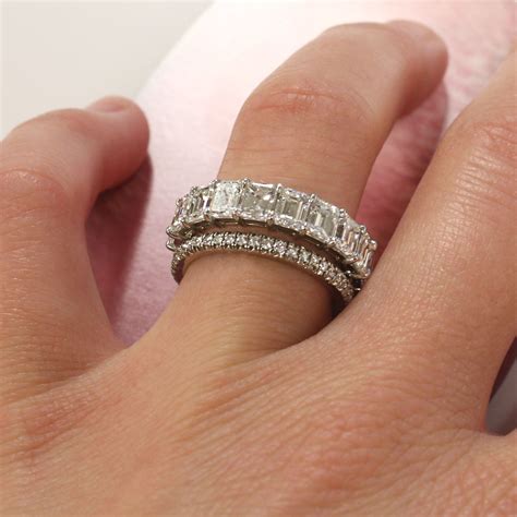 wedding rings 3 carat