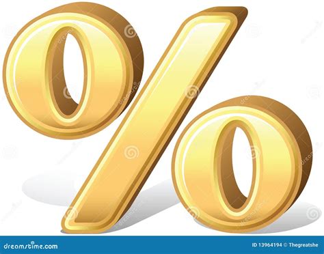 Percent Symbol With Growing Up Arrow Stock Photography | CartoonDealer ...