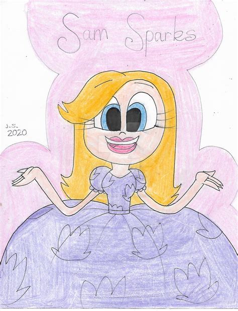 Sam Sparks In Purple Poofy Dress by Toonguy971st on DeviantArt