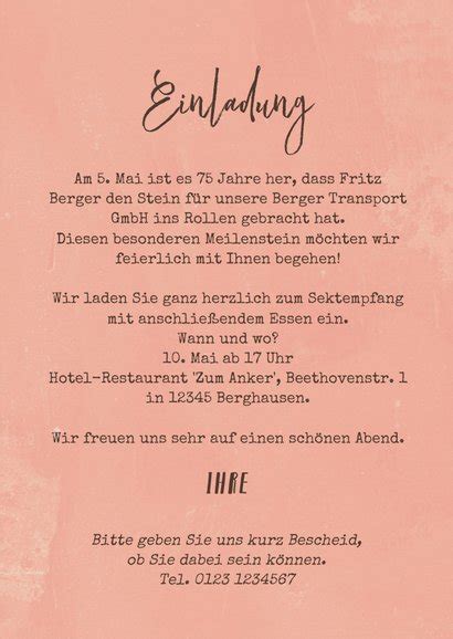 einladung firmenjubilaeum sektflaschen send  smile