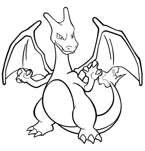 Pokemon Charizard Para Colorir - Desenhos para colorir Charizard imprimir e colorir | WONDER DAY ...