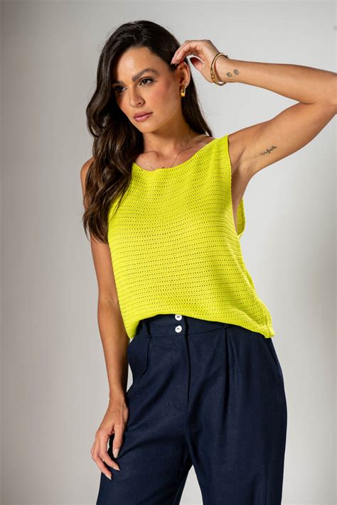 Regata Em Tricot Mariana Lima - Clothes and co