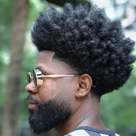 High taper fade afro for Black men #menshair #menshairstyles # ...