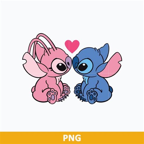 Stitch Angel Kiss Png, Valentine Stitch Png, Disney Valentin | Inspire