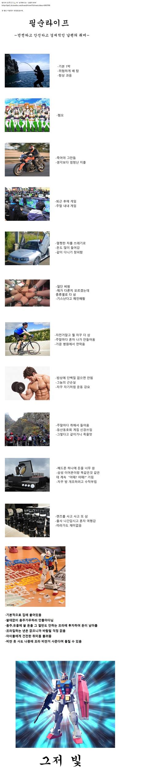 더쿠 - 건전하고 안전하고 경제적인 남편의 취미