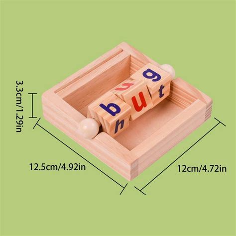 kids phonetic reading blocks spelling learning basic words  vowel