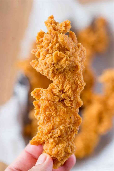 Super Crispy Chicken Tenders made with a buttermilk marinade that makes