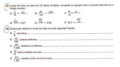 Profª Andréia - Matemática: Frações decimais 6º ano