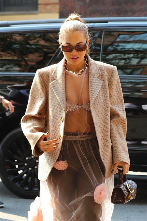 RITA ORA Out at New York Fashion Week 09/12/2021 – HawtCelebs