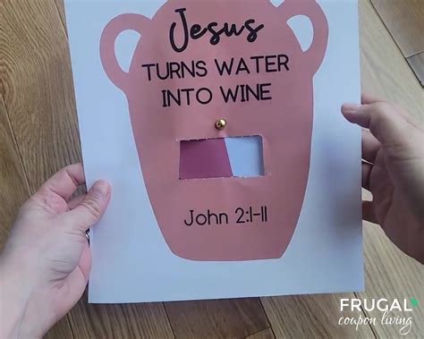 Jesus turns water into wine craft – Artofit