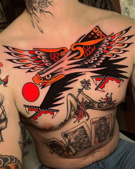 Eagle tattoo chest by Gabriele Cardosi Red Point tattoo London U.K. : r ...