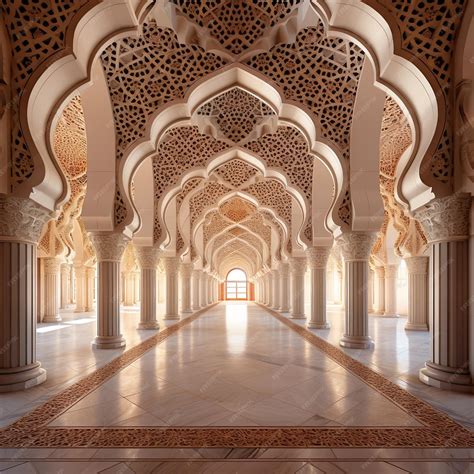 Premium Photo | Islamic architecture wallpaper