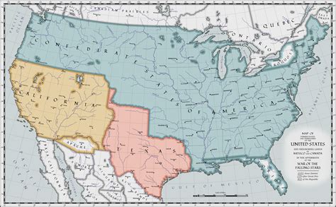 Map of the Former Territories of the United States and Neighboring