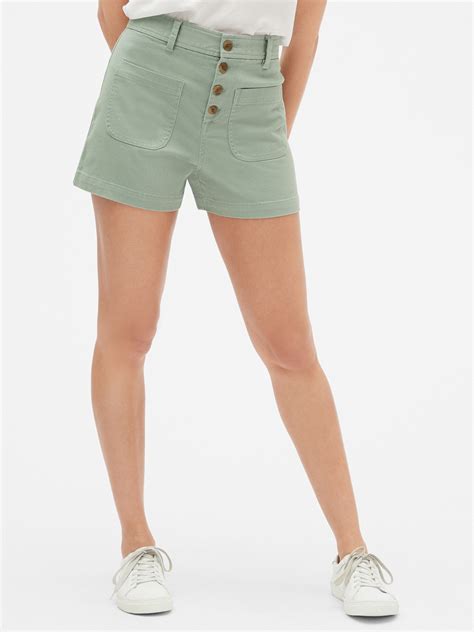 High Rise 3" Button-Fly Shorts | Gap Factory