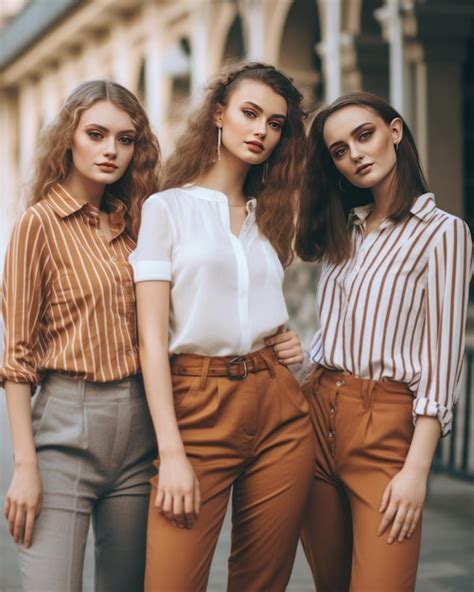 premium ai image pretty  stylish girls commercial fashion models