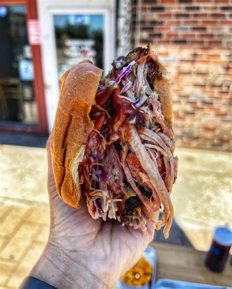 Pulled Pork Sandwich - Featured Dishes - Spirit of Texas BBQ - Barbecue ...