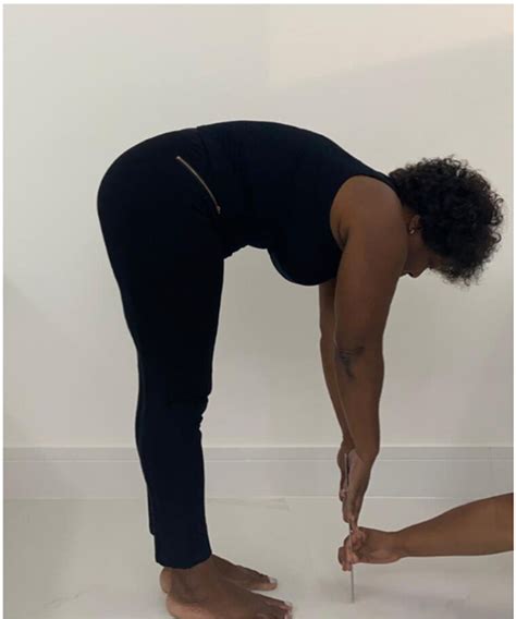 copd individual perfoming  anterior trunk flexion  measure