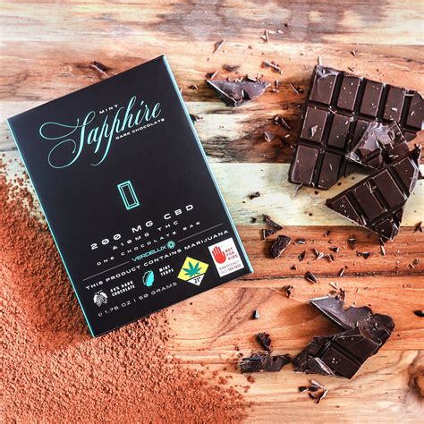 Mint Sapphire Edible Chocolate Bar