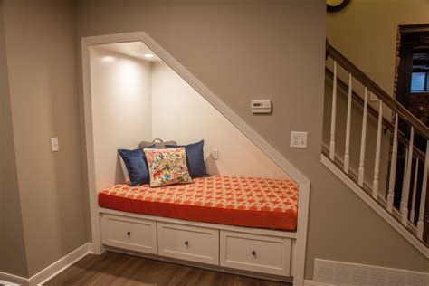 A bright basement transformation cozy reading nook – Artofit