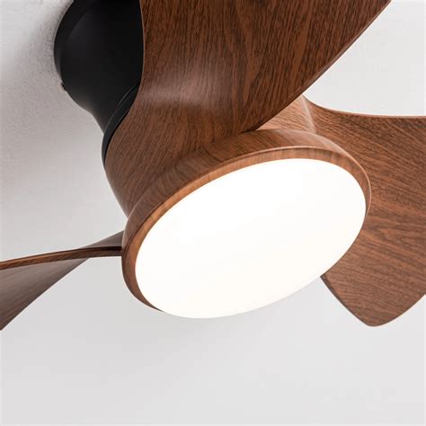 Mini Ceiling Fan with Light 30'' Flush mount ceiling fan with BLDC ...