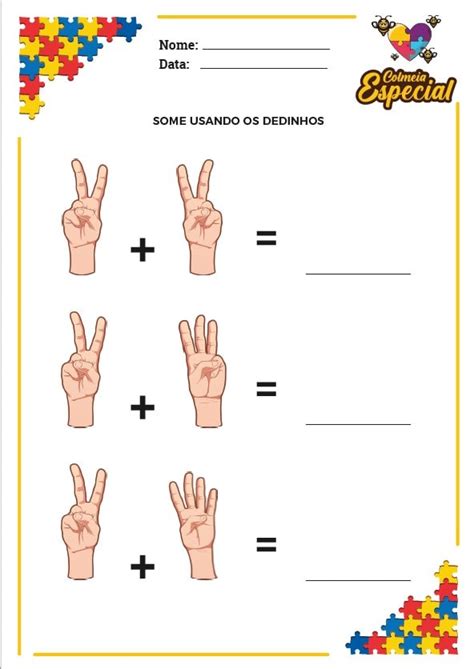 Atividade Educação Especial - Atividades para Educação Especial - Colmeia Especial