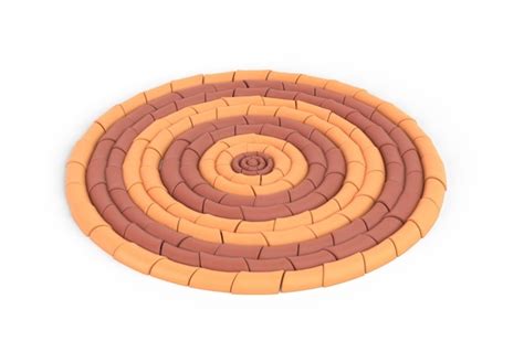 premium photo straw bowl  side isolated  white background