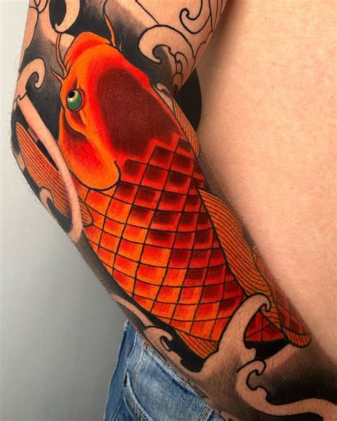 Davide Senatore -Japanese Tattoo- on Instagram: "-Red Koi- . . . # ...