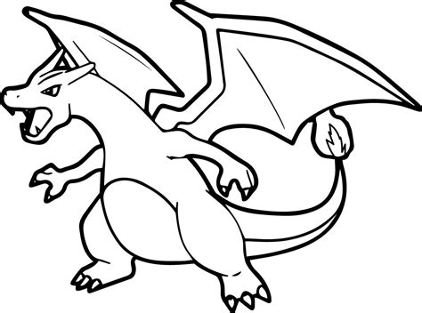 Charizard Da Colorare - Disegni da colorare Charizard - Pagine da colorare stampabili