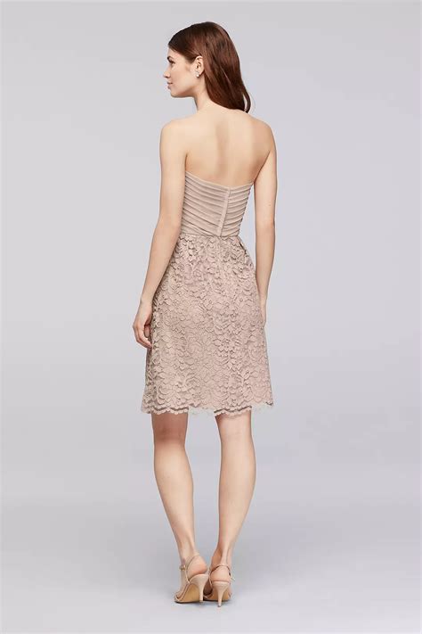 short sweetheart neckline bridesmaid dress davids bridal