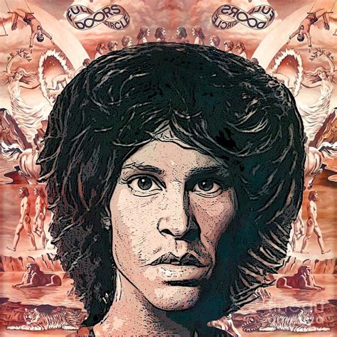 The Doors parody portrait Digital Art by Christina F - Just Wall Art