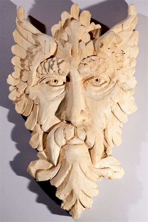 Pin by Greg Hand on Other Carving | Green man, Sculptures, Wood spirit