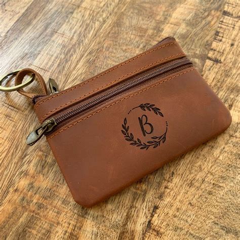 custom leather key chain wallet keychain wallet card holder