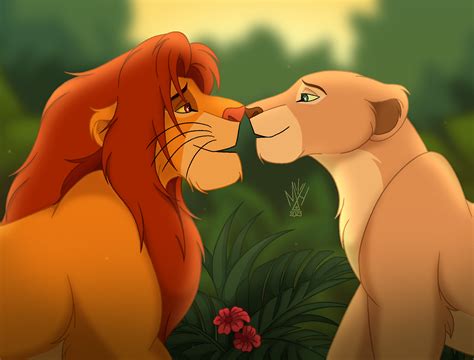 Simba and Nala: An Enchanted Moment by millionaireshysteria on DeviantArt