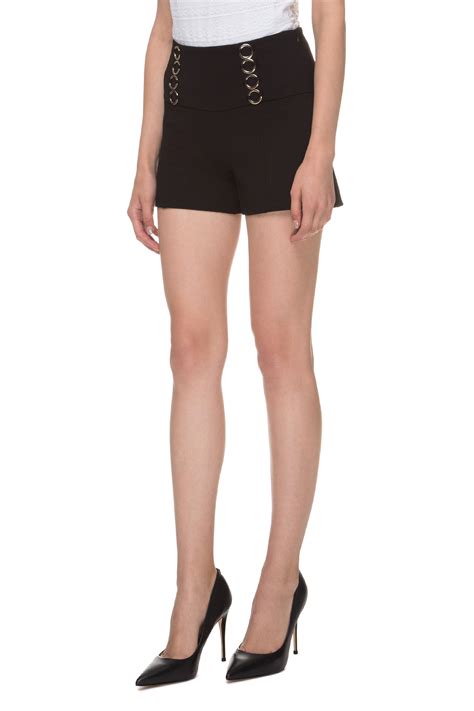 Женские черные шорты Guess W93D65.K8RN0;JBLK — Ultrashop