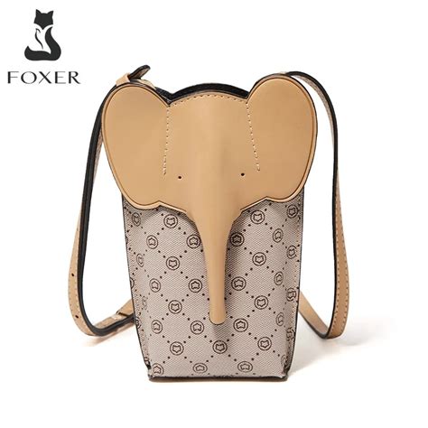 FOXER Women PVC Leather Cellphone Bag Vintage Shoulder Crossbody Bags ...