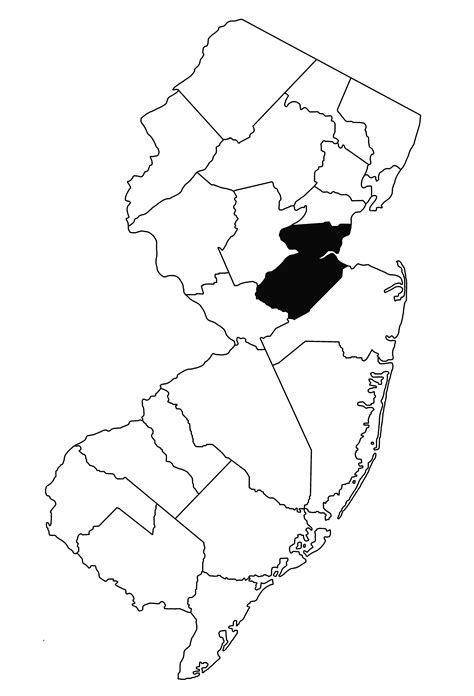 map of middlesex county nj