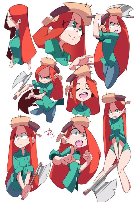 Mr.Psina | Inspiración para diseño de personajes, Diseño de personajes