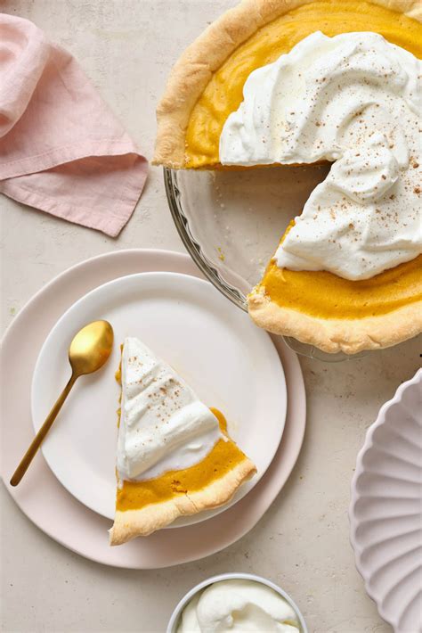 Pumpkin Chiffon Pie | Baked Bree