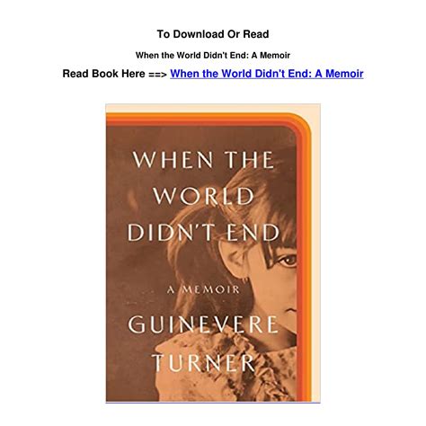 EPub DOWNLOAD When the World Didn t End A Memoir BY Guinevere Turner