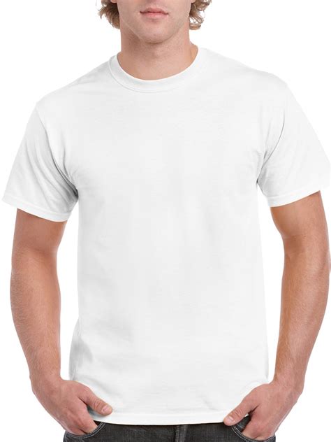 Gildan Adult Cotton Short Sleeve White Crew T-Shirt, 1-Pack, S