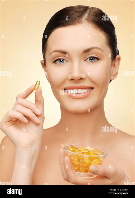 woman with vitamins Stock Photo - Alamy