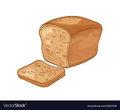 Булка хлеба рисунок - 57 фото