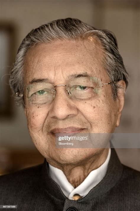 Mahathir Mohamad, Malaysia's former prime minister, poses for a... News ...