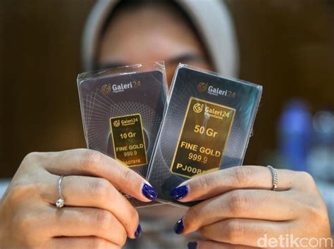 harga emas hari  ambruk  rinciannya   gram hingga  kg