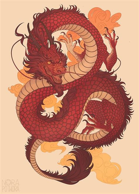 [C] Chinese dragon | Dragon drawing, Dragon tattoo, Japanese art