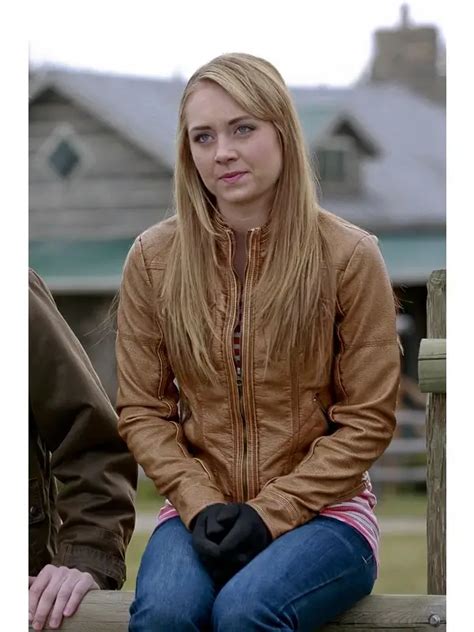 heartland amy fleming brown leather jacket lee leather jackets