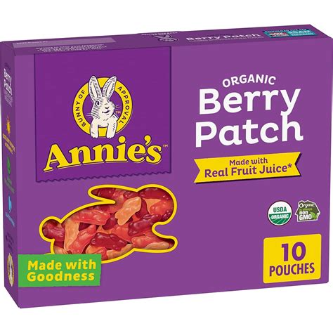Amazon.com: Annie's Organic Berry Patch Bunny Fruit Flavored Snacks