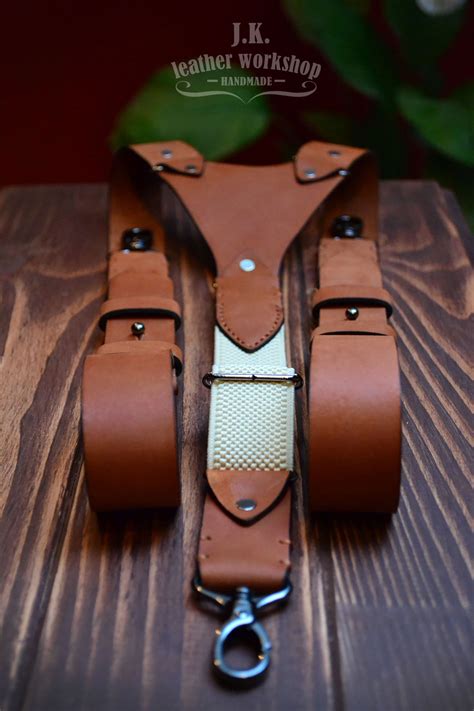 leather suspenders for men 6