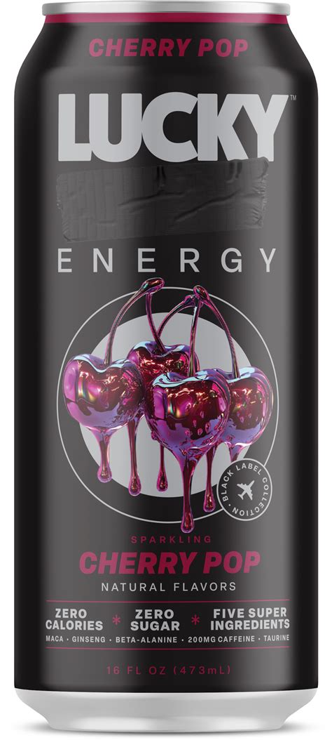CHERRY POP (12-PACK / 16OZ CAN) | Lucky Energy Merch & Apparel